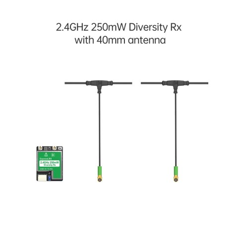 Receiver iFlight True Diversity ELRS 2.4G RX + 2 x 40mm Mini Antenna Receiver iFlight True Diversity ELRS 2.4G RX + 2 x 40mm Mini Antenna